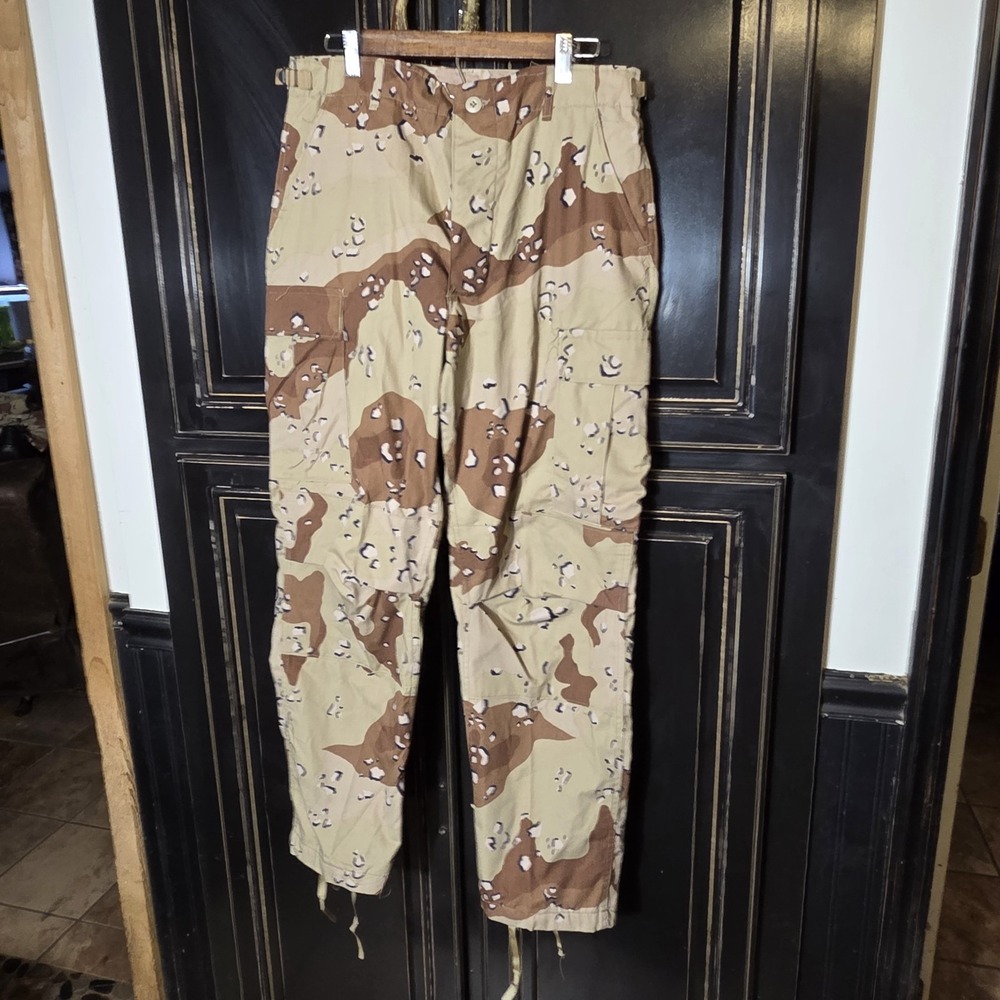 6-Color Desert"Chocolate Chip" Camo, Medium Pants, Vintage, Military, Hunting